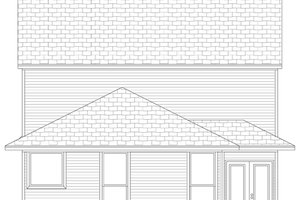 Exterior - Rear Elevation for Traditional House Plan #84-571 - 5 bed, 4 bath