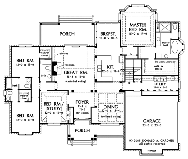 Home Plan - Traditional Floor Plan - Main Floor Plan #929-772