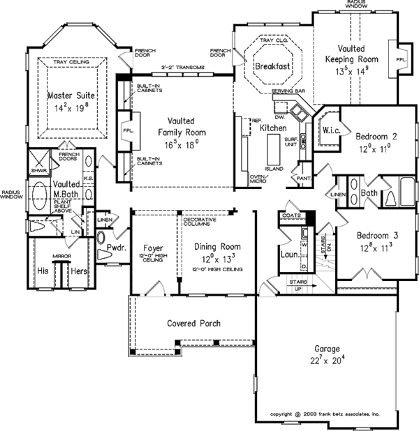 House Design - Country Floor Plan - Main Floor Plan #927-169