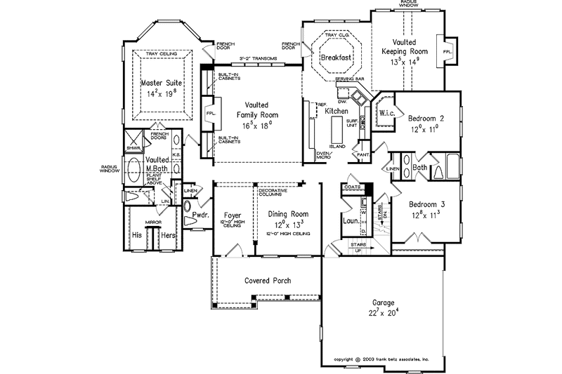 Home Plan - Floor Plan - Main Floor for Country House Plan #927-169 - 3 bed, 2.5 bath