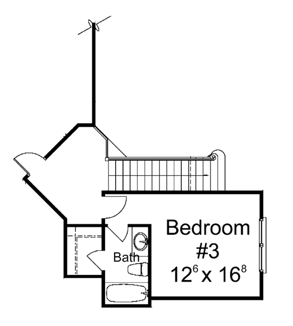 House Plan Design - Country Floor Plan - Upper Floor Plan #429-384