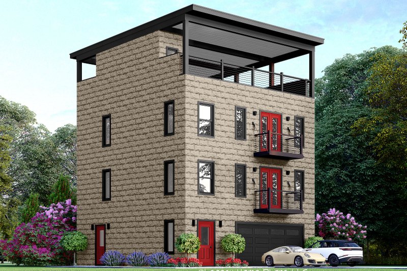 Home Plan - Modern Exterior - Front Elevation Plan #932-864