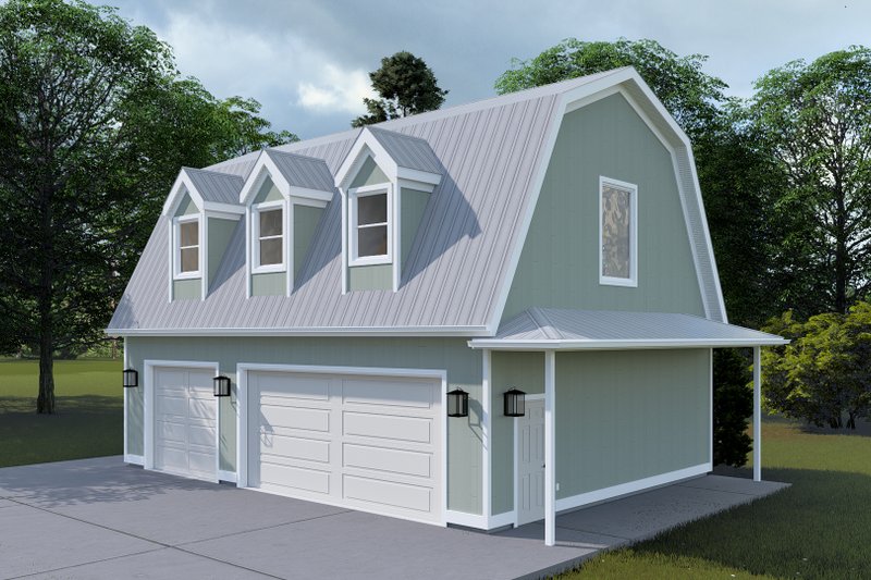 House Design - Exterior - Front Elevation 3 for Country House Plan #1060-228, 0 bath