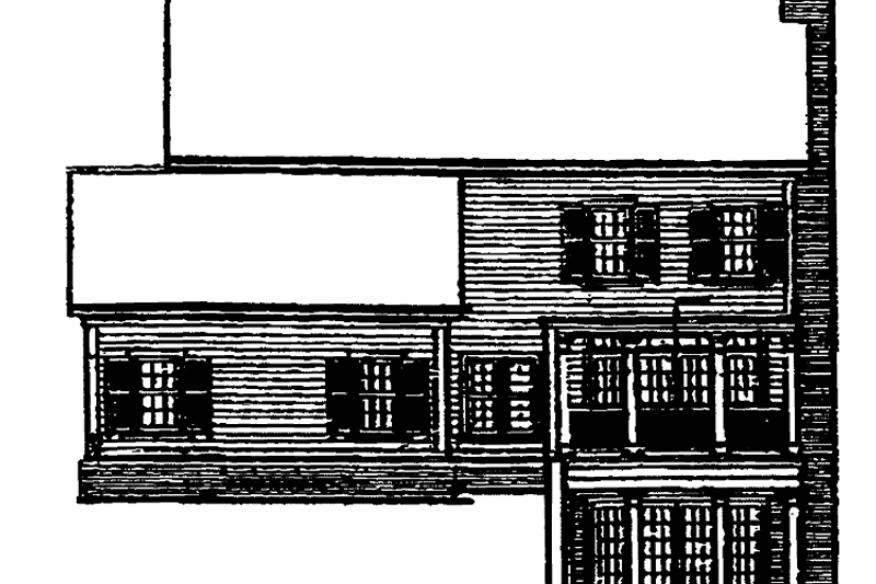 Home Plan - Exterior - Rear Elevation for Victorian House Plan #429-169 - 3 bed, 2.5 bath