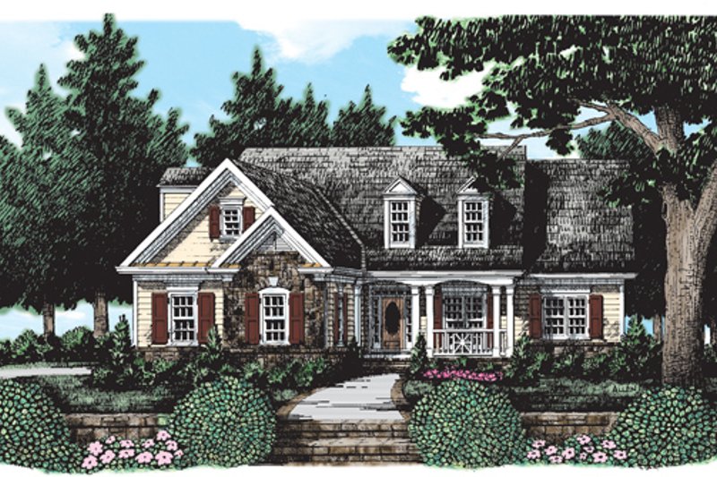 Home Plan - Country Exterior - Front Elevation Plan #927-377