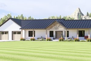 Farmhouse Exterior - Front Elevation Plan #1064-366