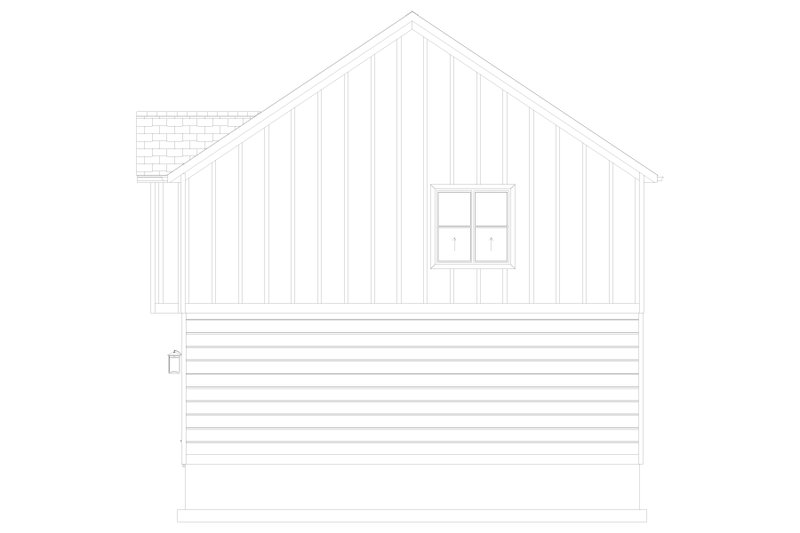 Home Plan - Exterior - Rear Elevation 1 for Traditional House Plan #1060-500 - 2 bed, 1.5 bath