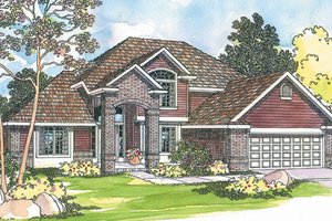 Traditional Exterior - Front Elevation Plan #124-382