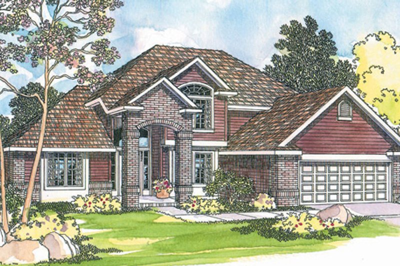 Traditional Style House Plan - 3 Beds 2.5 Baths 2241 Sq/Ft Plan #124-382