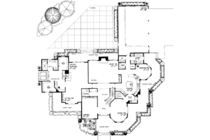 Floor Plan - Main Floor for Victorian House Plan #72-196 - 5 bed, 6 bath