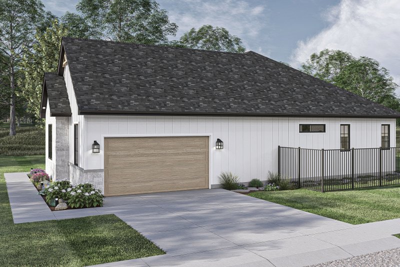 House Blueprint - Exterior - Other Elevation for Modern House Plan #455-421 - 3 bed, 2.5 bath