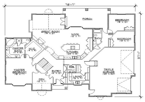 Home Plan - European Floor Plan - Main Floor Plan #5-312