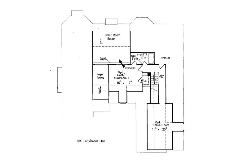 Home Plan - Floor Plan - Upper Floor for Country House Plan #927-121 - 3 bed, 2.5 bath