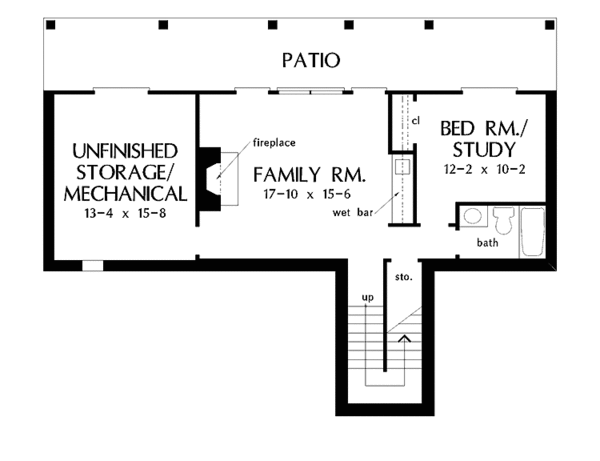 House Plan Design - Country Floor Plan - Lower Floor Plan #929-441