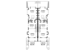 Floor Plan - Main Floor for Colonial House Plan #48-840 - 3 bed, 2.5 bath