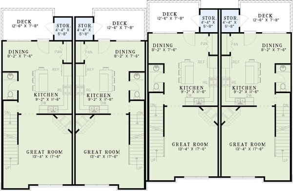 Dream House Plan - European Floor Plan - Main Floor Plan #17-1172