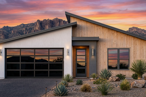 Exterior - Front Elevation 3 for Modern House Plan #1096-189 - 3 bed, 2 bath