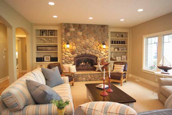 Interior - Family Room for Craftsman House Plan #928-21 - 5 bed, 4 bath