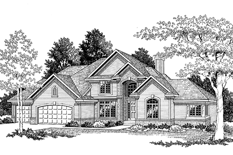 Home Plan - Traditional Exterior - Front Elevation Plan #70-1369