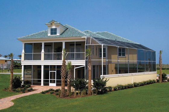 Exterior - Rear Elevation for Country House Plan #929-897 - 4 bed, 5 bath