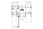 Contemporary Style House Plan - 2 Beds 2 Baths 1999 Sq/Ft Plan #72-766 Floor 