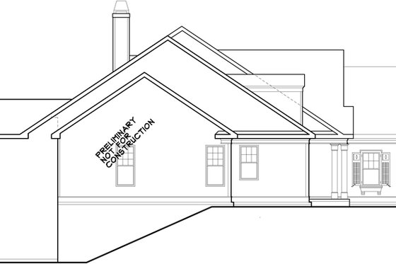 Exterior - Other Elevation 1 for Ranch House Plan #927-261 - 3 bed, 2.5 bath