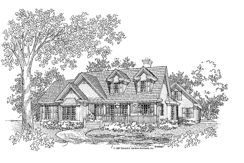 Country Style House Plan - 3 Beds 2 Baths 2027 Sq/Ft Plan #929-279