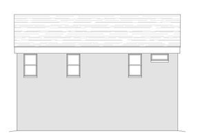Exterior - Rear Elevation for Contemporary House Plan #932-113 - 1 bed, 1.5 bath