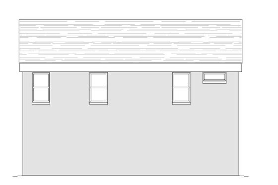 Exterior - Rear Elevation for Contemporary House Plan #932-113 - 1 bed, 1.5 bath