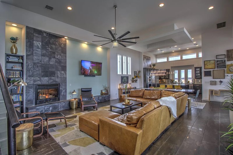 Architectural House Design - Interior - Family Room 3 for Contemporary House Plan #935-5 - 4 bed, 4 bath