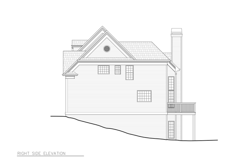Home Plan - Exterior - Other Elevation 1 for Colonial House Plan #119-260 - 5 bed, 4 bath