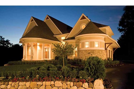 Exterior - Front Elevation 5 for Victorian House Plan #56-694 - 4 bed, 3.5 bath