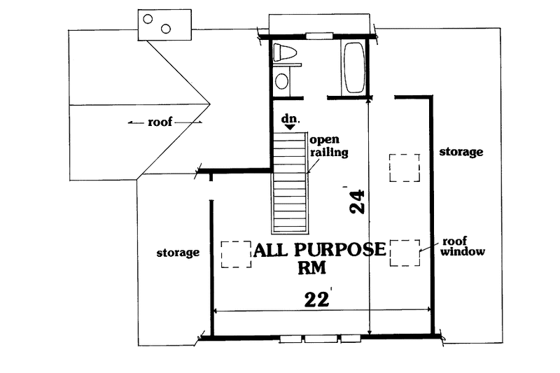 Home Plan - Floor Plan - Other Floor 1 for Victorian House Plan #456-54 - 4 bed, 2.5 bath