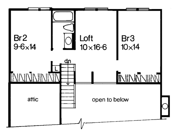 House Plan Design - Country Floor Plan - Upper Floor Plan #320-658