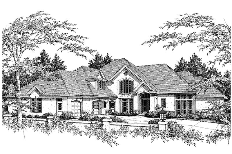 Home Plan - Exterior - Front Elevation 5 for Traditional House Plan #48-745 - 4 bed, 5.5 bath