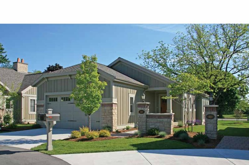 Home Plan - Exterior - Front Elevation 3 for Craftsman House Plan #928-194 - 2 bed, 2.5 bath