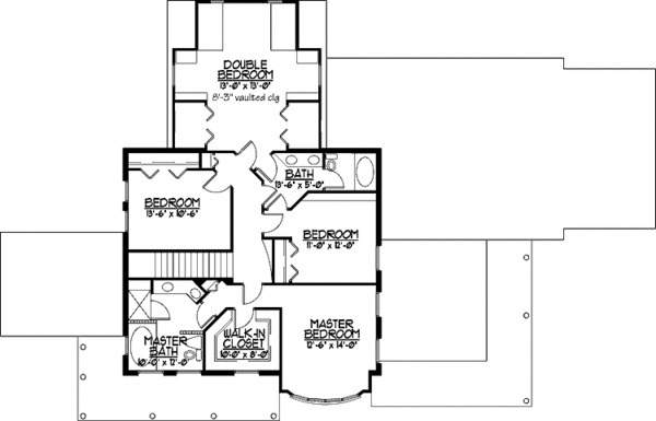 House Plan Design - Country Floor Plan - Upper Floor Plan #978-9