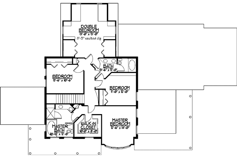 Home Plan - Floor Plan - Upper Floor for Country House Plan #978-9 - 5 bed, 3.5 bath