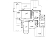 European Style House Plan - 4 Beds 4.5 Baths 4260 Sq/Ft Plan #81-404 