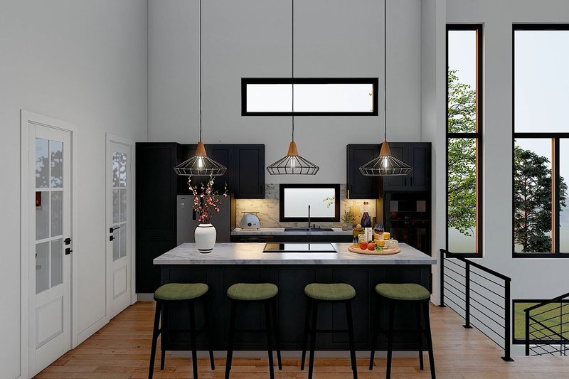 Architectural House Design - Interior - Kitchen for Contemporary House Plan #932-1266 - 3 bed, 4 bath