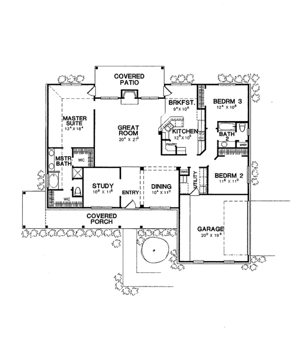 House Design - Country Floor Plan - Main Floor Plan #472-217
