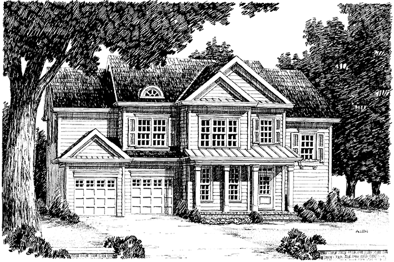 Dream House Plan - Country Exterior - Front Elevation Plan #927-618