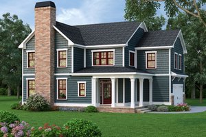 Traditional Exterior - Front Elevation Plan #419-312