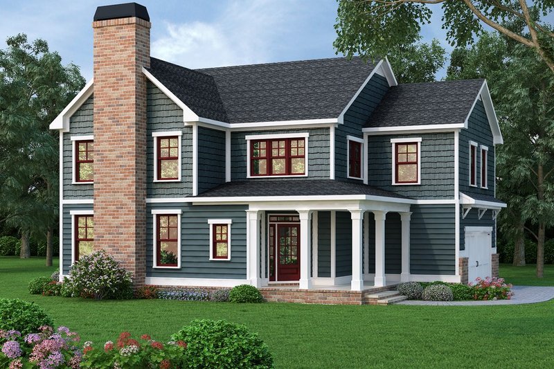 Home Plan - Traditional Exterior - Front Elevation Plan #419-312