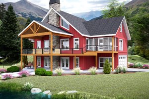 Farmhouse Exterior - Front Elevation Plan #932-1137