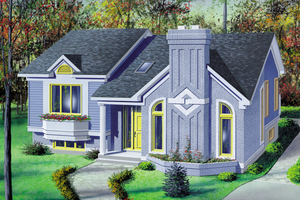 Ranch Exterior - Front Elevation Plan #25-1136