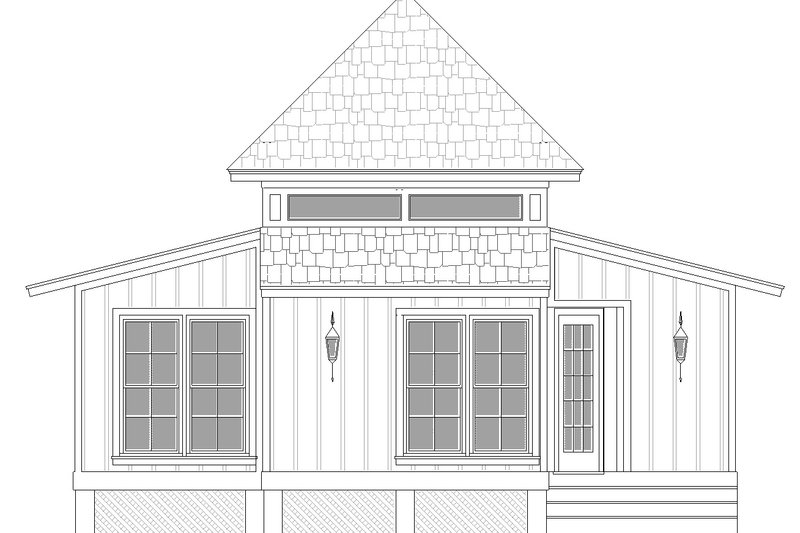 Architectural House Design - Exterior - Front Elevation 3 for Modern House Plan #45-632 - 2 bed, 1 bath