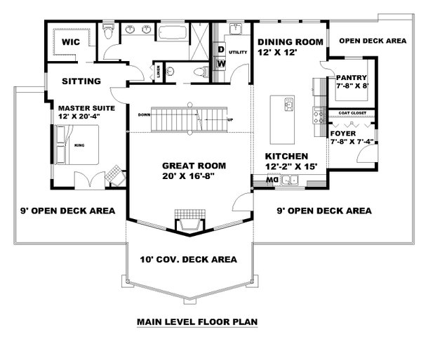 Traditional Floor Plan - Main Floor Plan #117-916