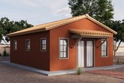 Adobe / Southwestern Style House Plan - 1 Beds 1 Baths 497 Sq/Ft Plan #1106-50 