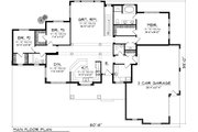 Ranch Style House Plan - 3 Beds 2.5 Baths 2080 Sq/Ft Plan #70-1134 